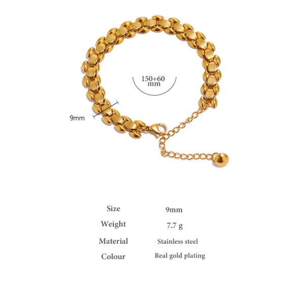 💛Gold plated chain bracelet - Picture 3 of 8